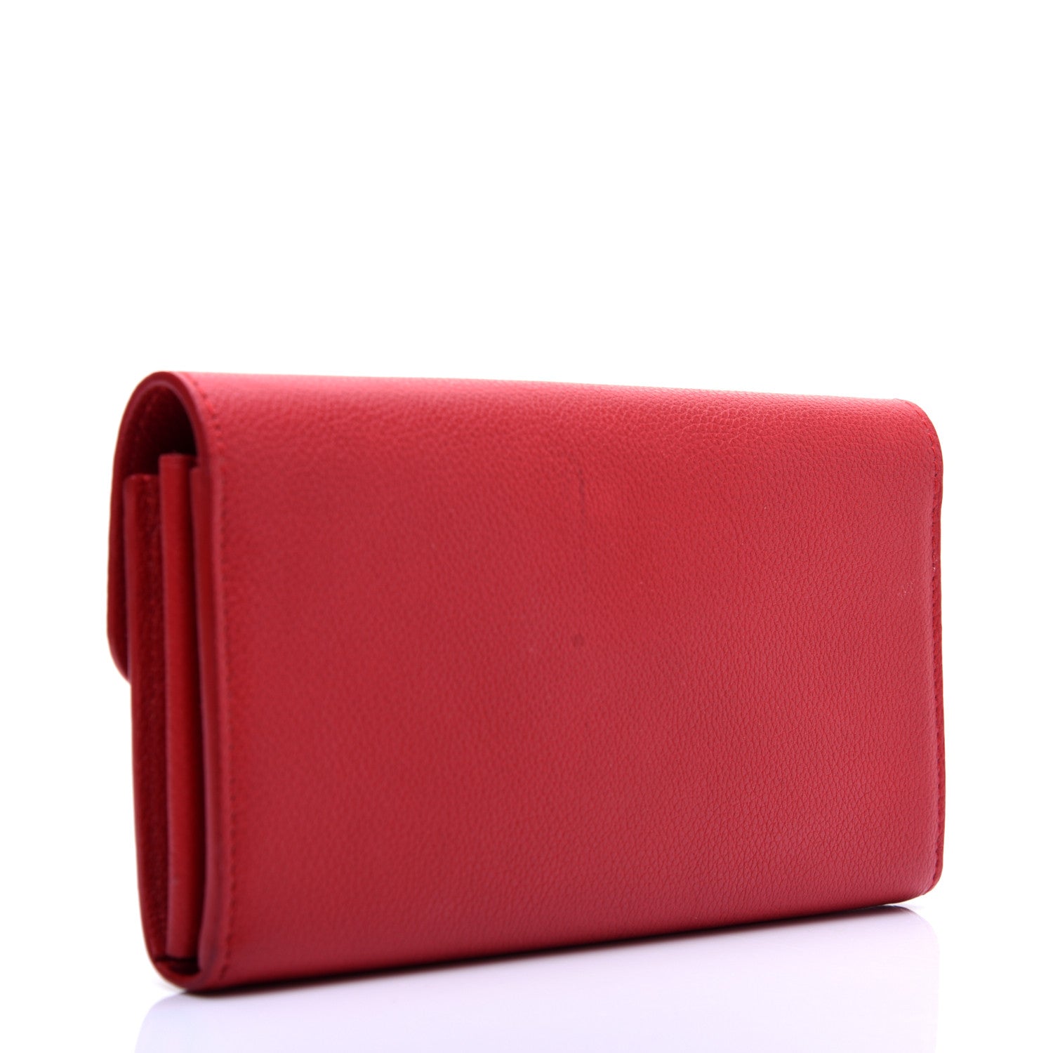 Louis Vuitton Calfskin Lockme Wallet Dahlia 3 of 11