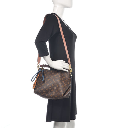 Louis Vuitton Monogram Beaubourg Hobo Mini Bordeaux Red Peach Safran Blue Jean Blue 2 of 10