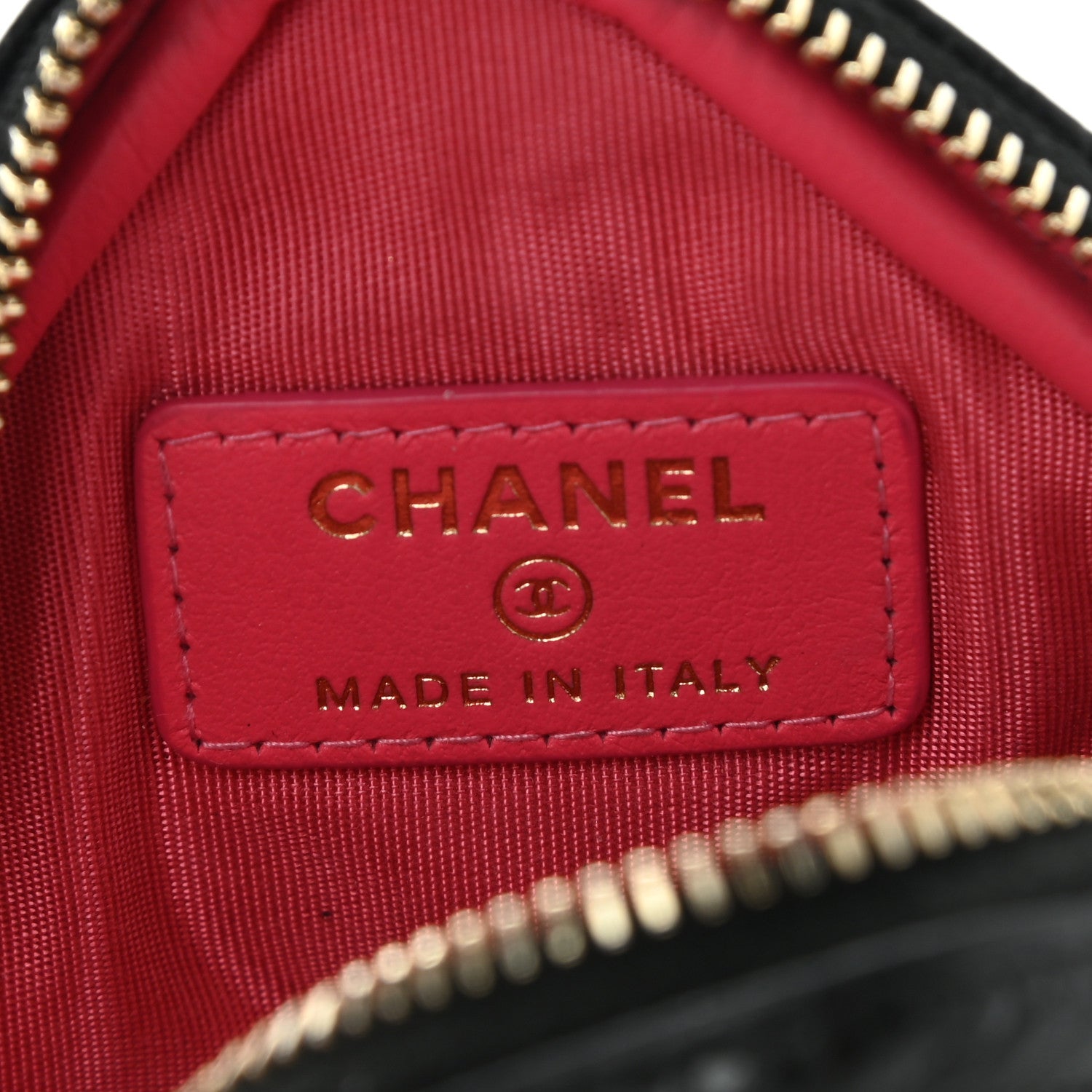 Chanel Caviar Quilted Diamond Coin Purse With Chain Black 6 of 9