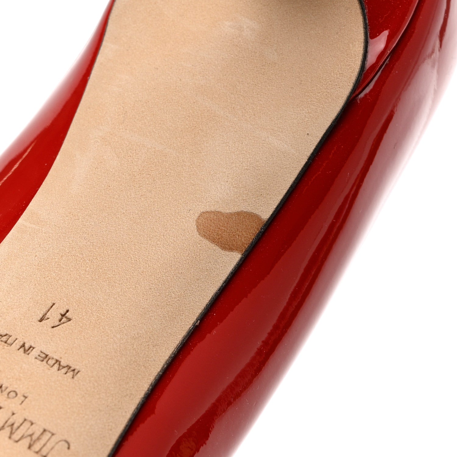 Jimmy Choo Patent Romy 85 Pumps 41 Red 9 of 10