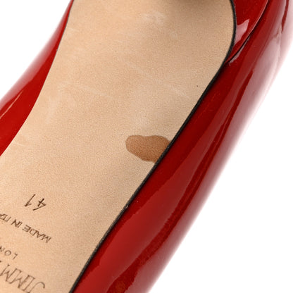 Jimmy Choo Patent Romy 85 Pumps 41 Red 9 of 10