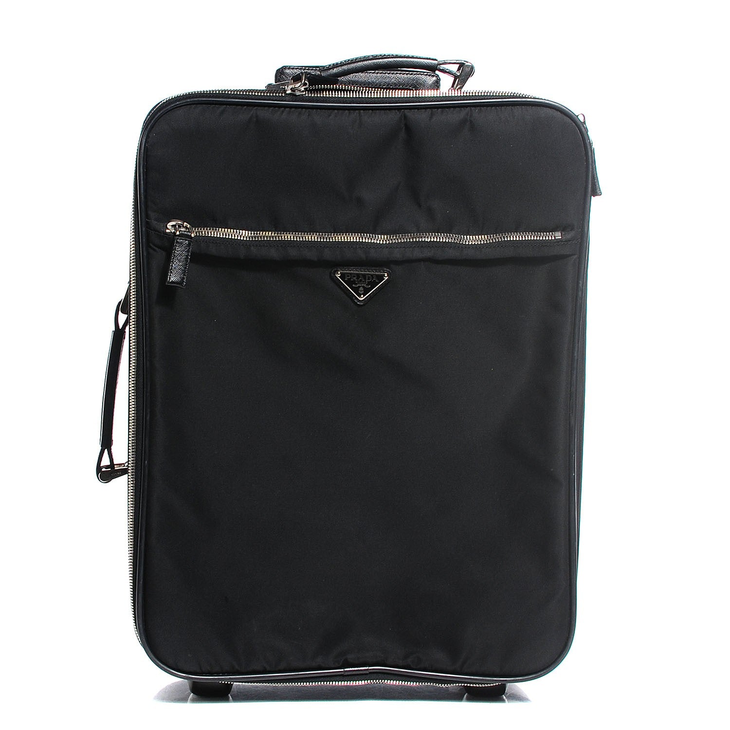 Prada Tessuto Saffiano Trolley Luggage Nero Black 1 of 9