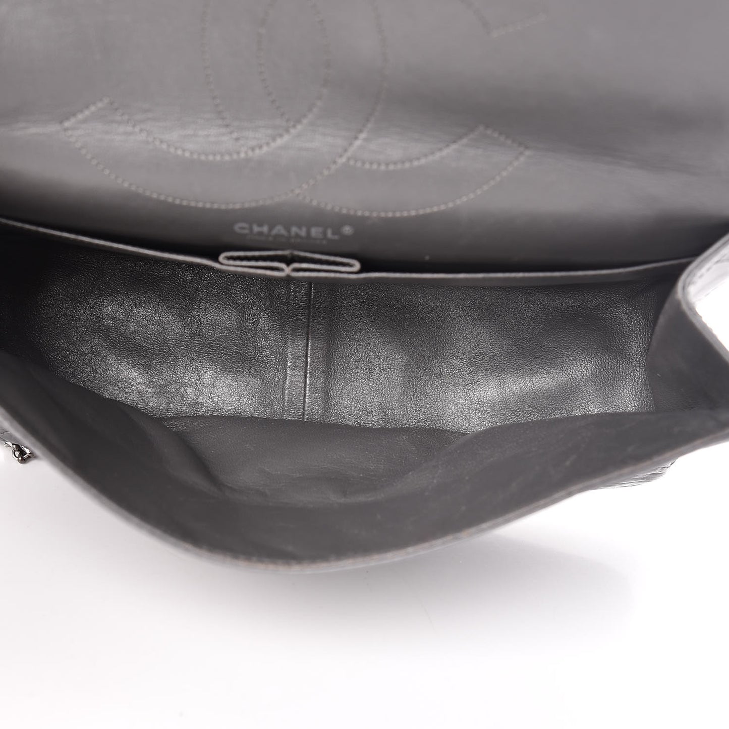 Aged Calfskin Quilted 2.55 Reissue 227 Flap Grey