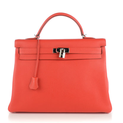Hermes Togo Kelly Retourne 40 Capucine 1 of 24