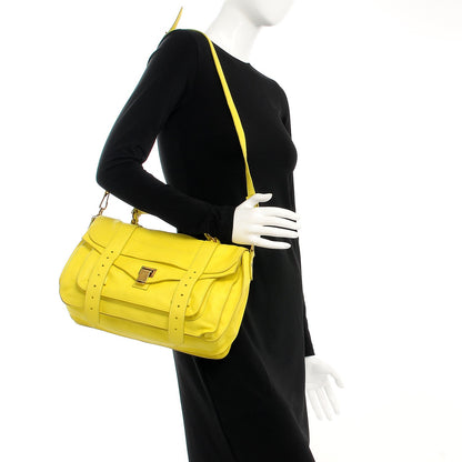 Proenza Schouler Lambskin Medium PS1 Satchel Citron 2 of 20