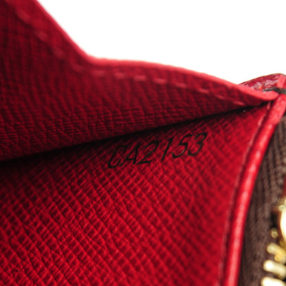 Louis Vuitton Monogram Emilie Wallet Red 8 of 9