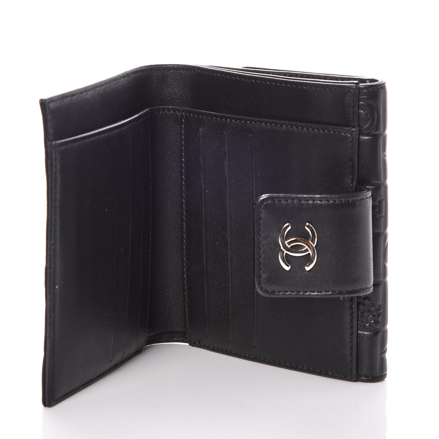Lambskin Precious Symbols French Wallet Black