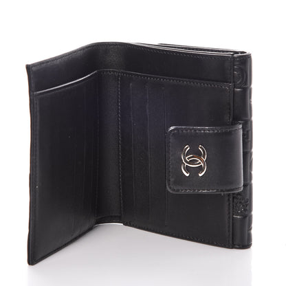 Chanel Lambskin Precious Symbols French Wallet Black 5 of 10