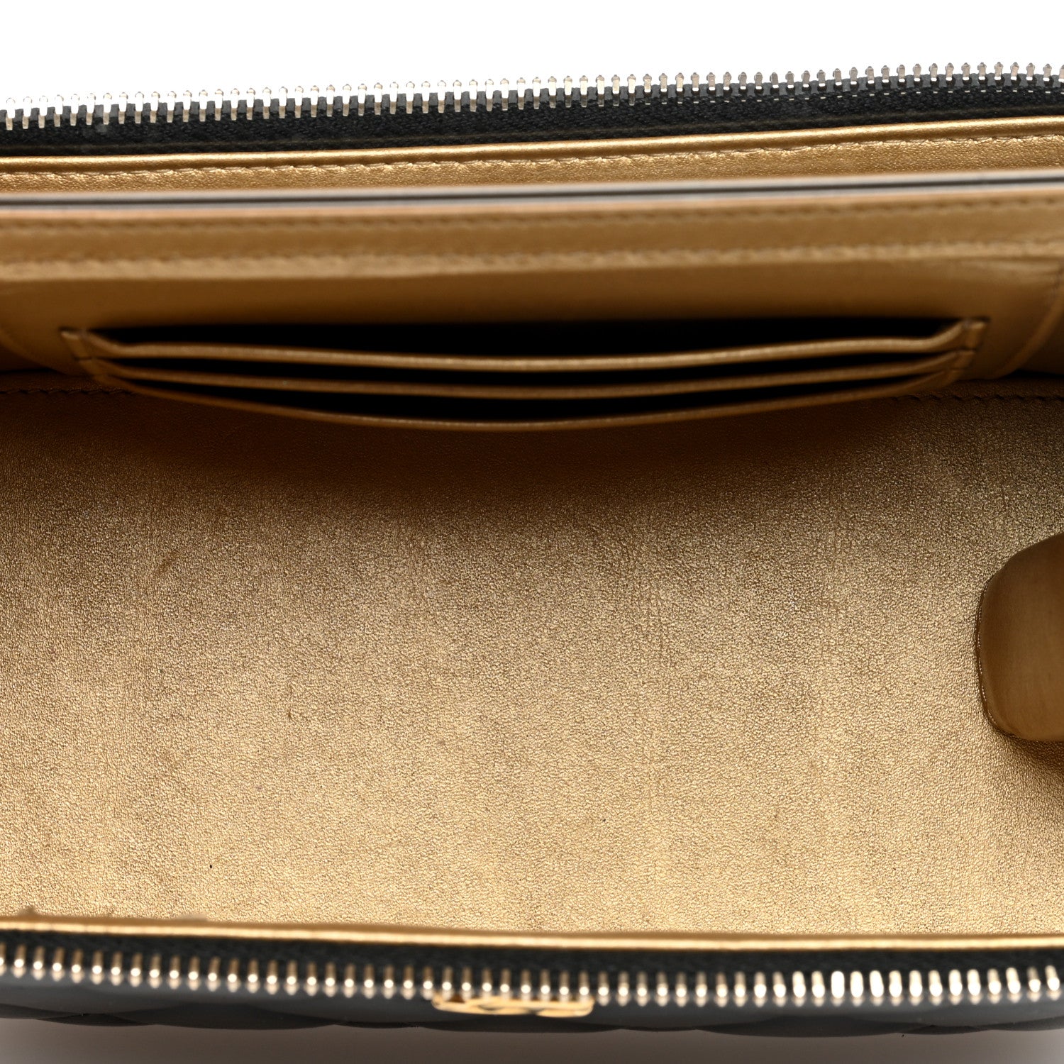 Chanel Lambskin Quilted Pearl Crush Small Vanity Case With Chain Black 5 of 11