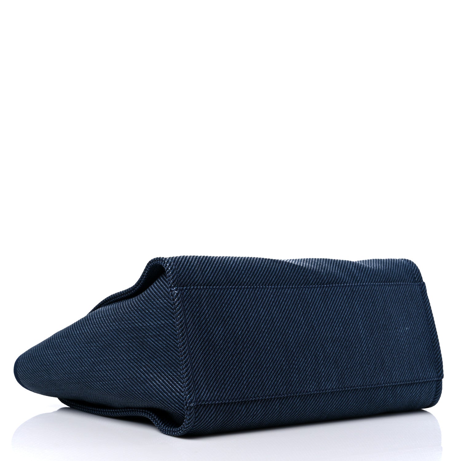Chanel Mixed Fibers Calfskin Medium Deauville Tote Navy Blue 4 of 11