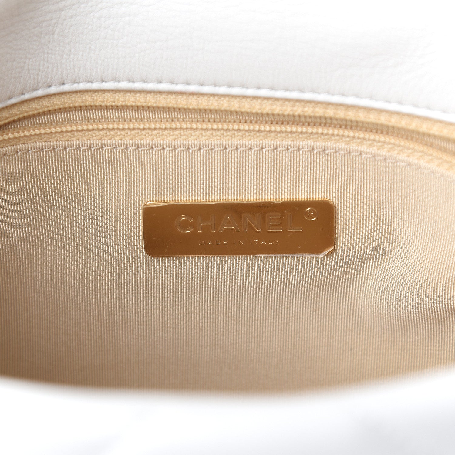 Chanel Lambskin Quilted Medium 19 Flap White 5 of 8