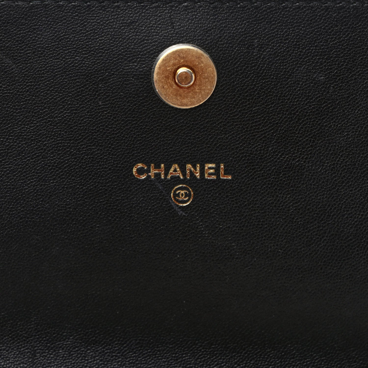Chanel Lambskin Quilted Coco Clips Wallet On Chain WOC Black 6 of 13