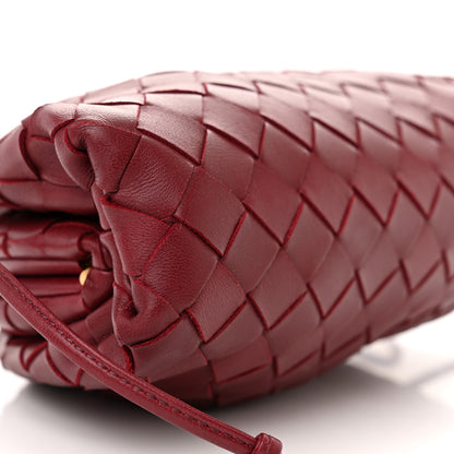 Bottega Veneta Nappa Intrecciato The Mini Pouch Bordeaux 9 of 10