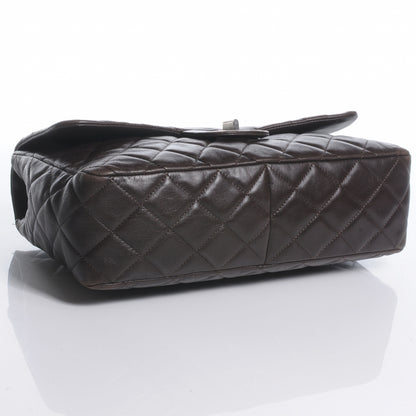 Chanel Lambskin Hybrid Reissue Jumbo Flap Dark Brown 4 of 8