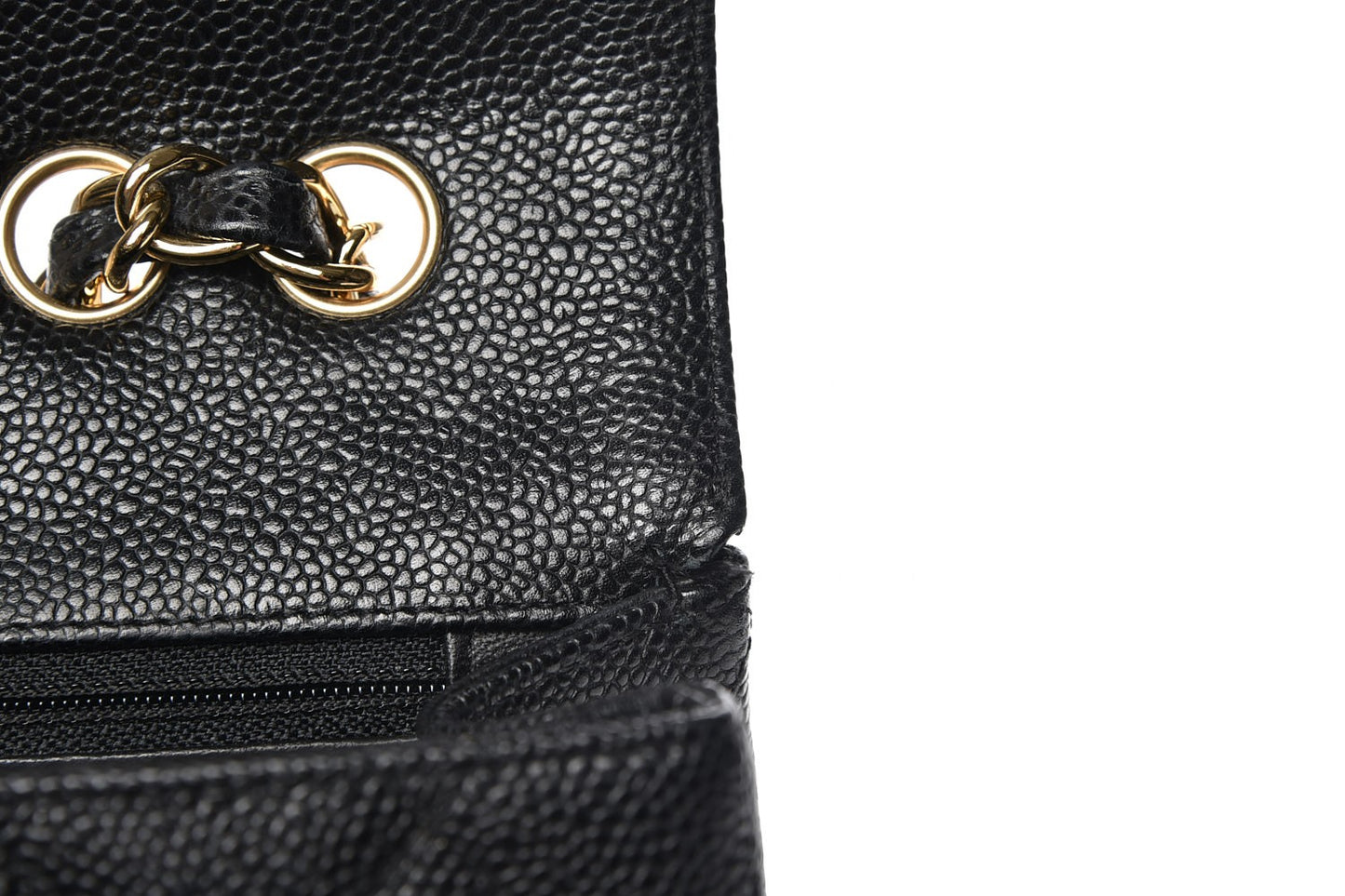 Caviar Quilted Jumbo Single Flap Black