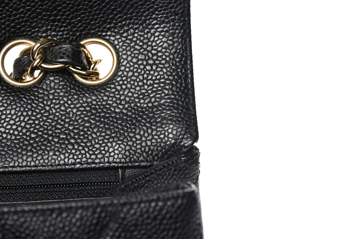 Chanel Caviar Quilted Jumbo Single Flap Black 6 of 9