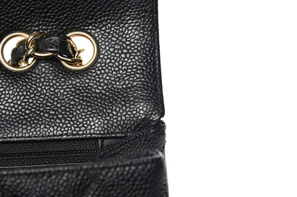 Chanel Caviar Quilted Jumbo Single Flap Black 6 of 9