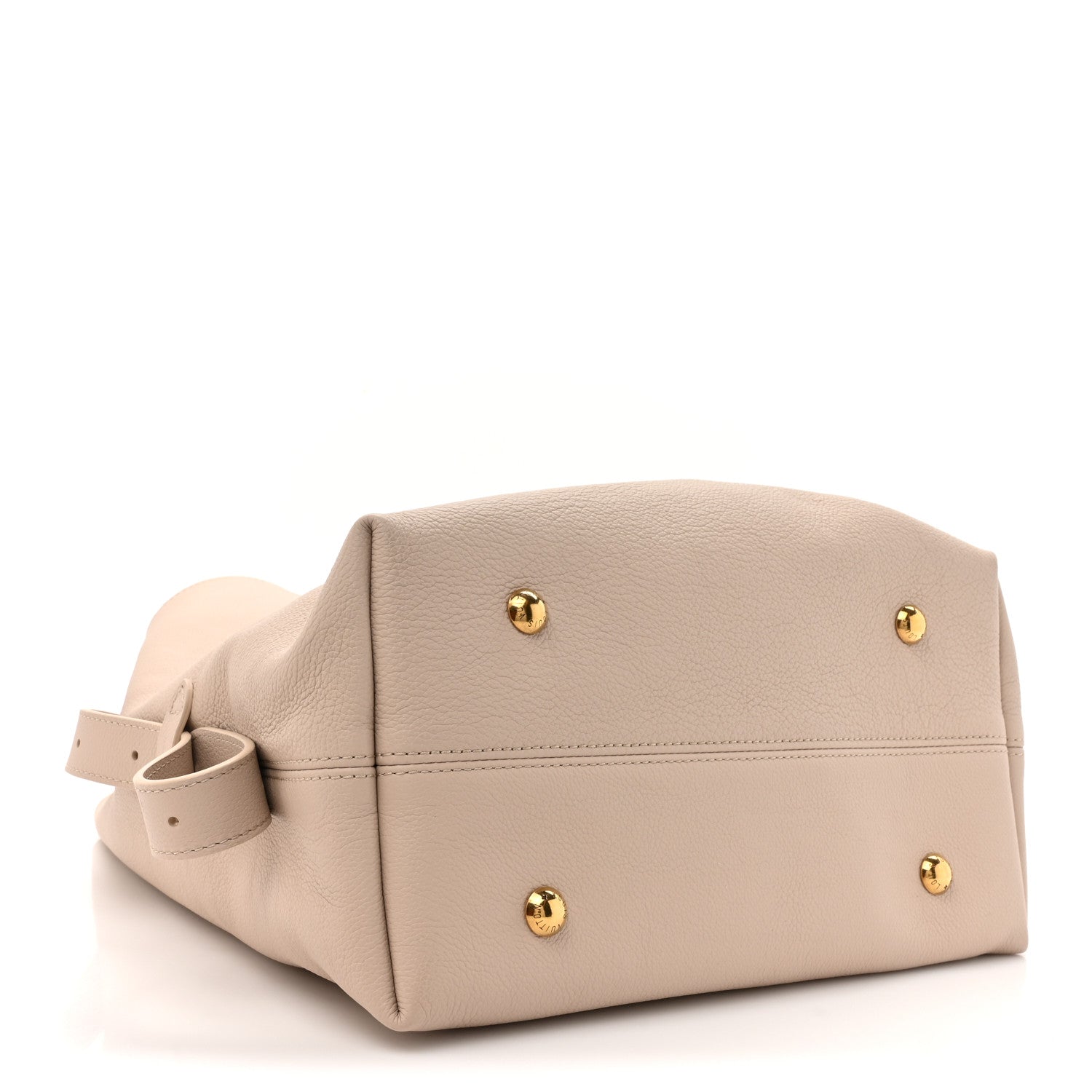 Louis Vuitton Grained Calfskin Low Key Hobo MM Limestone 5 of 12