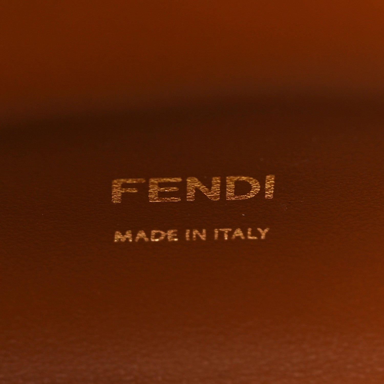 Fendi Vitello Seta Century Small Peekaboo X-Tote Black Brandy 6 of 9