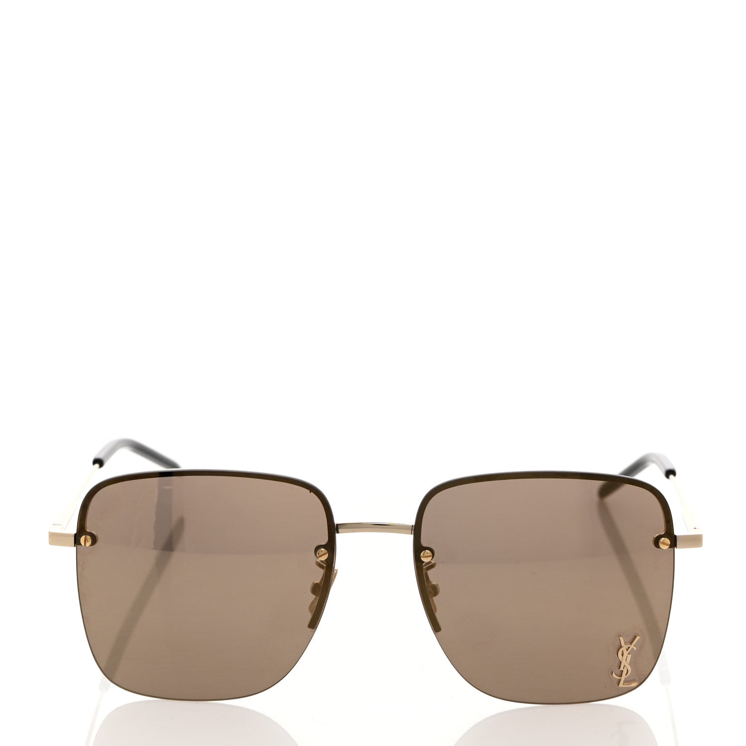 Saint Laurent Metal SL 312 M Sunglasses Gold 2 of 7