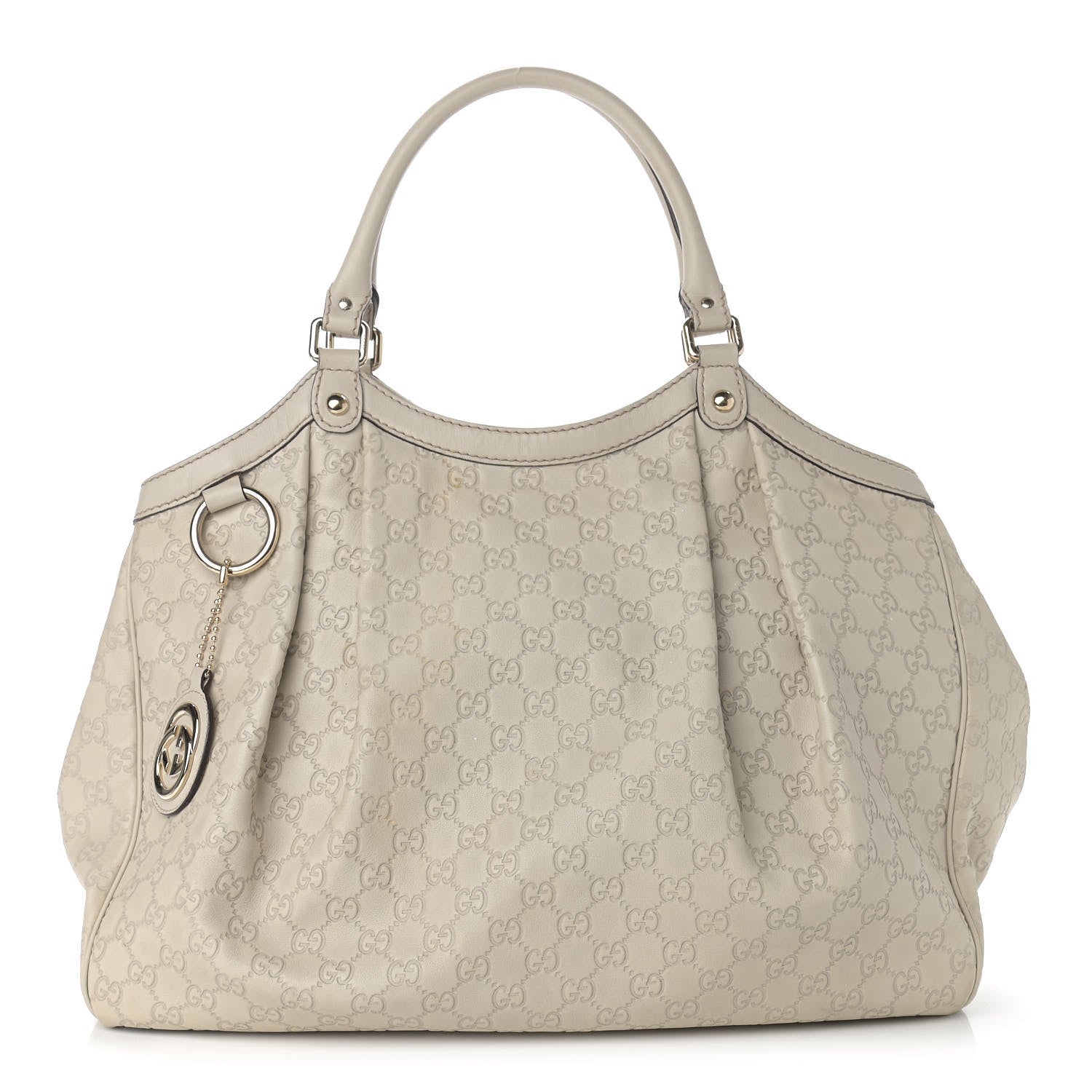 Gucci Guccissima Large Sukey Tote Mystic White 1 of 13
