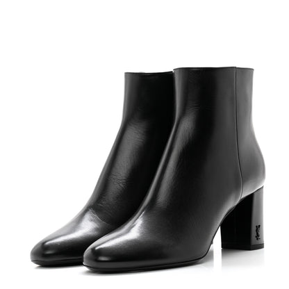 Saint Laurent Nappa Vendome Loulou Ankle Zip Boot 38 Black 3 of 10