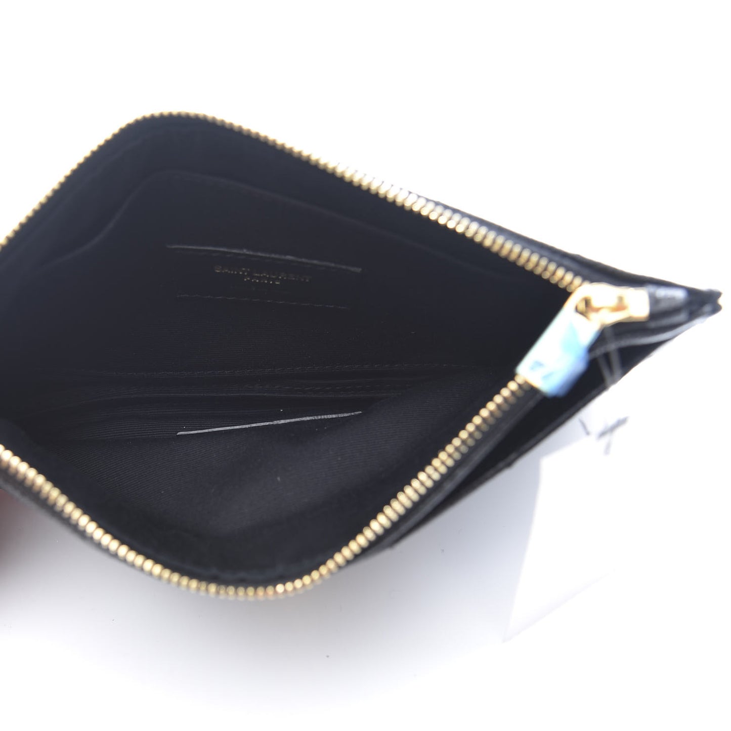Grain De Poudre Chevron Monogram Bill Pouch Black