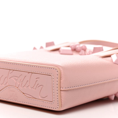 Christian Louboutin Calfskin Empire Spike Studded Mini North South Cabata Tote Rosy 10 of 10