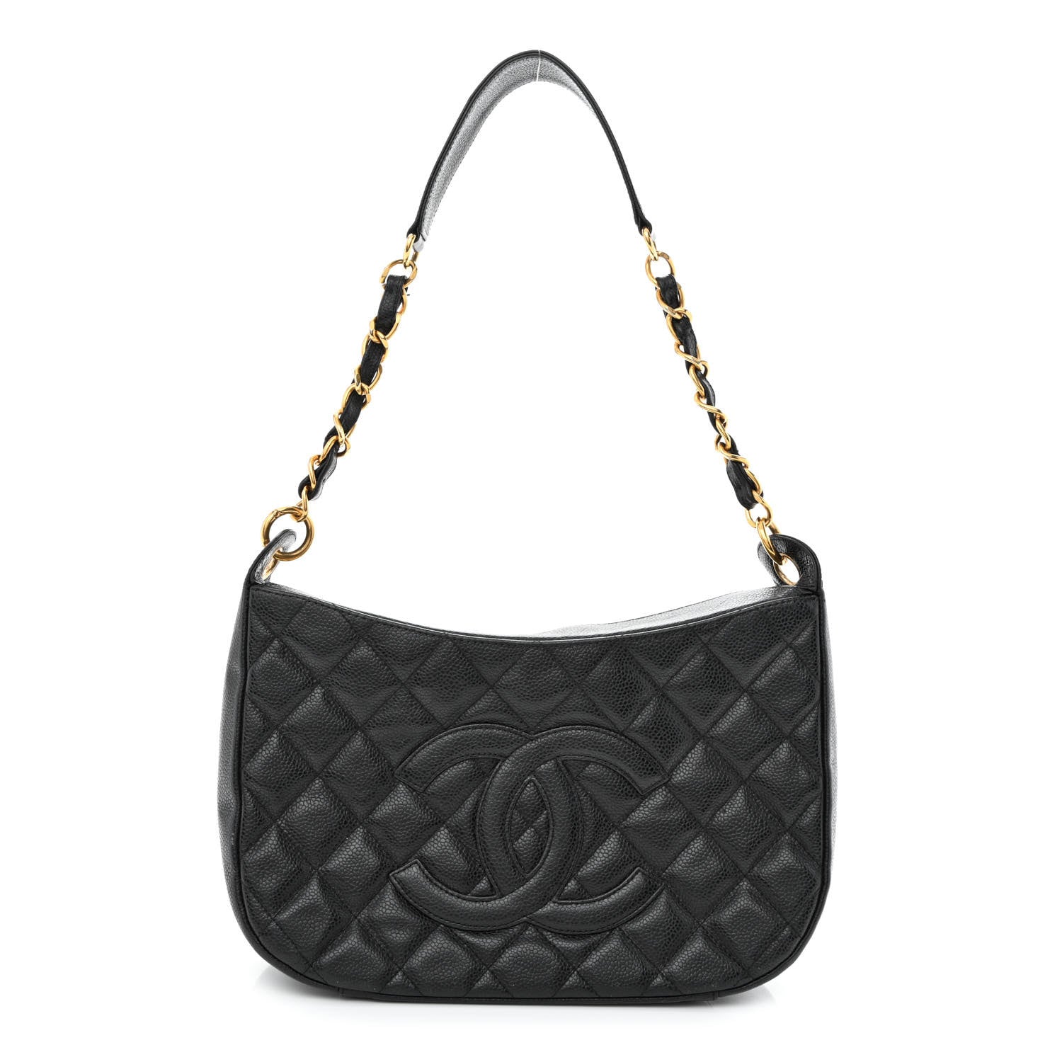 Chanel Caviar Quilted Timeless CC Shoulder Bag Black 1 of 12