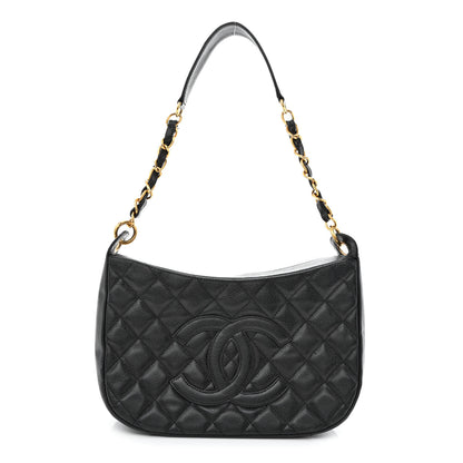 Chanel Caviar Quilted Timeless CC Shoulder Bag Black 1 of 12