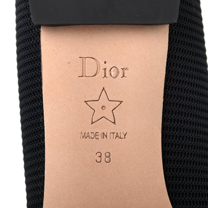 Christian Dior Technical Fabric Pointed Toe Flats 38 Black 6 of 8
