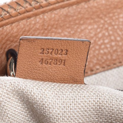 Gucci Calfskin Medium Marrakech Tote Camel 7 of 11