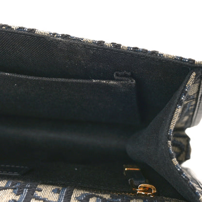Christian Dior Oblique 30 Montaigne East West Chain Flap Bag Blue 10 of 10