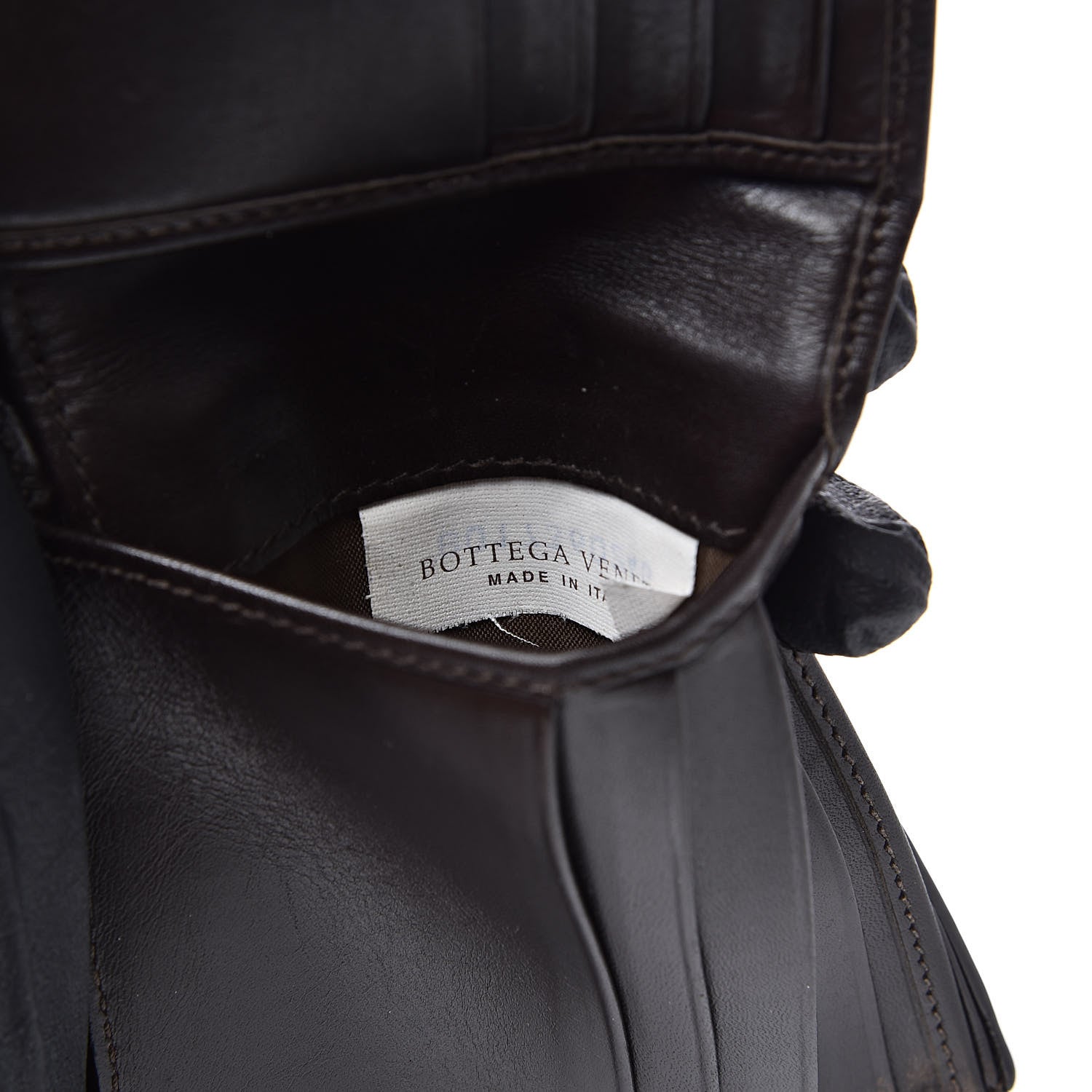 Bottega Veneta Nappa Intrecciato Bi-Fold Wallet Ebano 7 of 10
