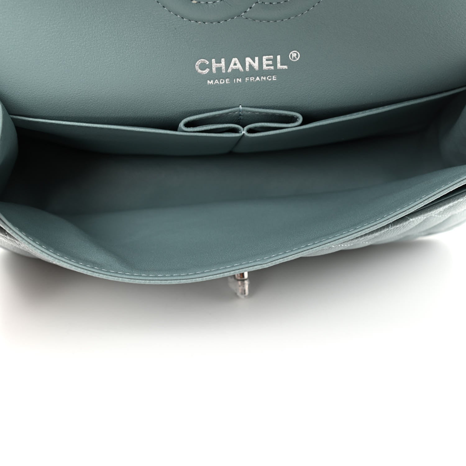 Chanel Caviar Quilted Small Double Flap Light Blue 5 of 7