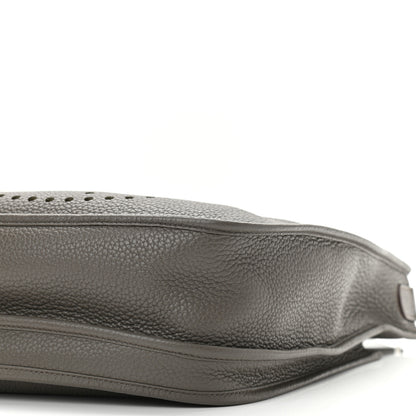 Hermes Taurillon Clemence Evelyne III GM Etain 10 of 11