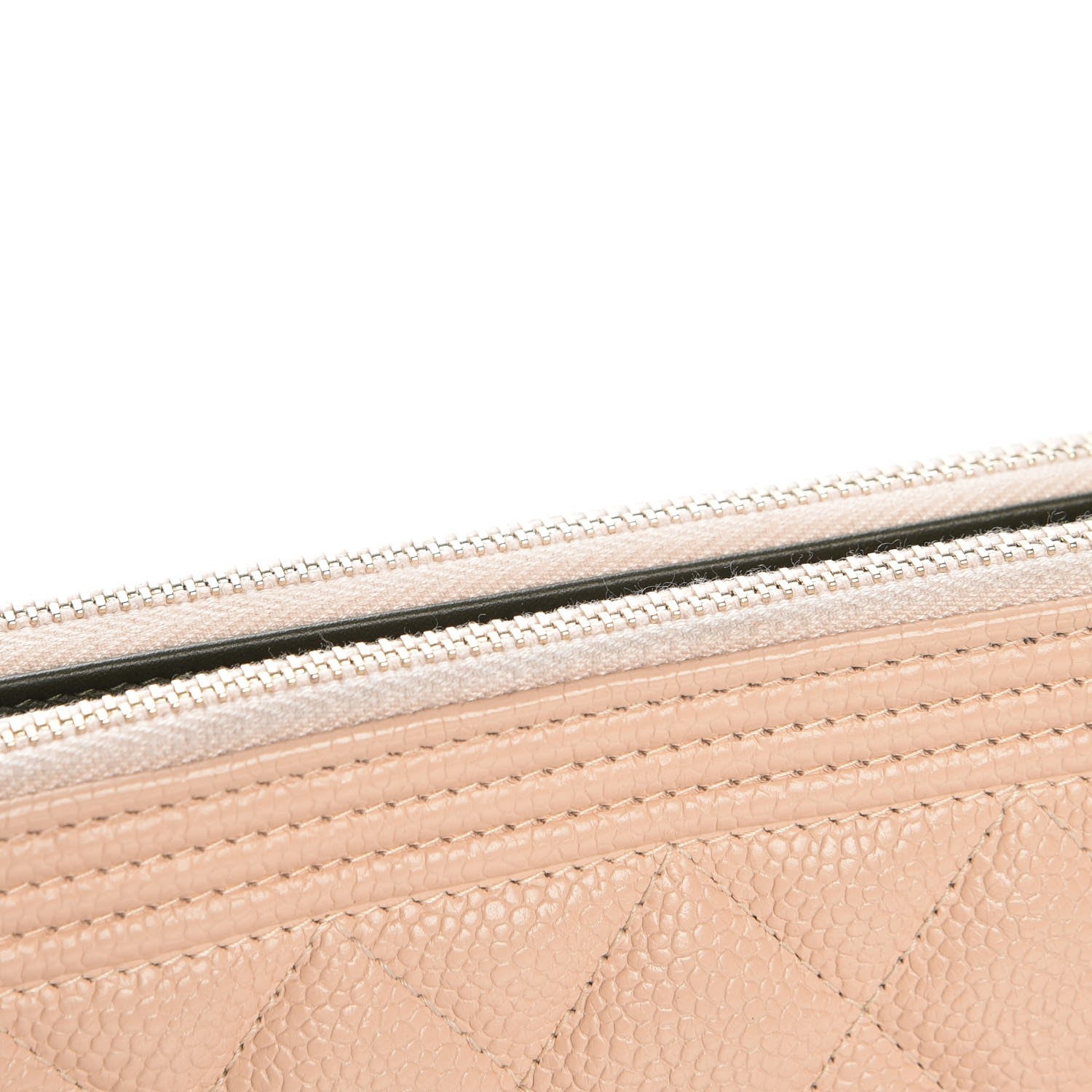 Chanel Caviar Quilted Small Boy Clutch With Chain Beige 11 of 11