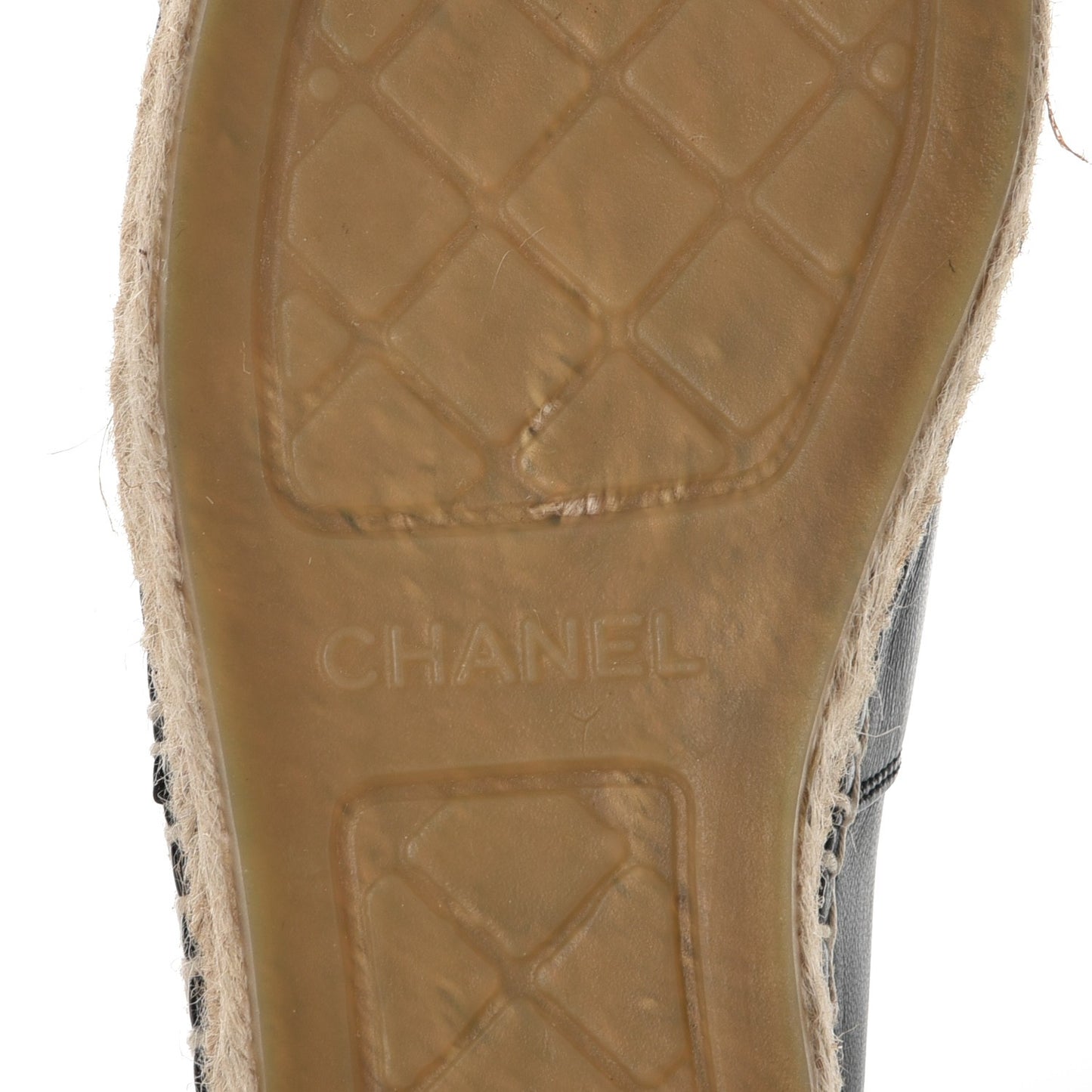 Lambskin CC Espadrilles 38 Black