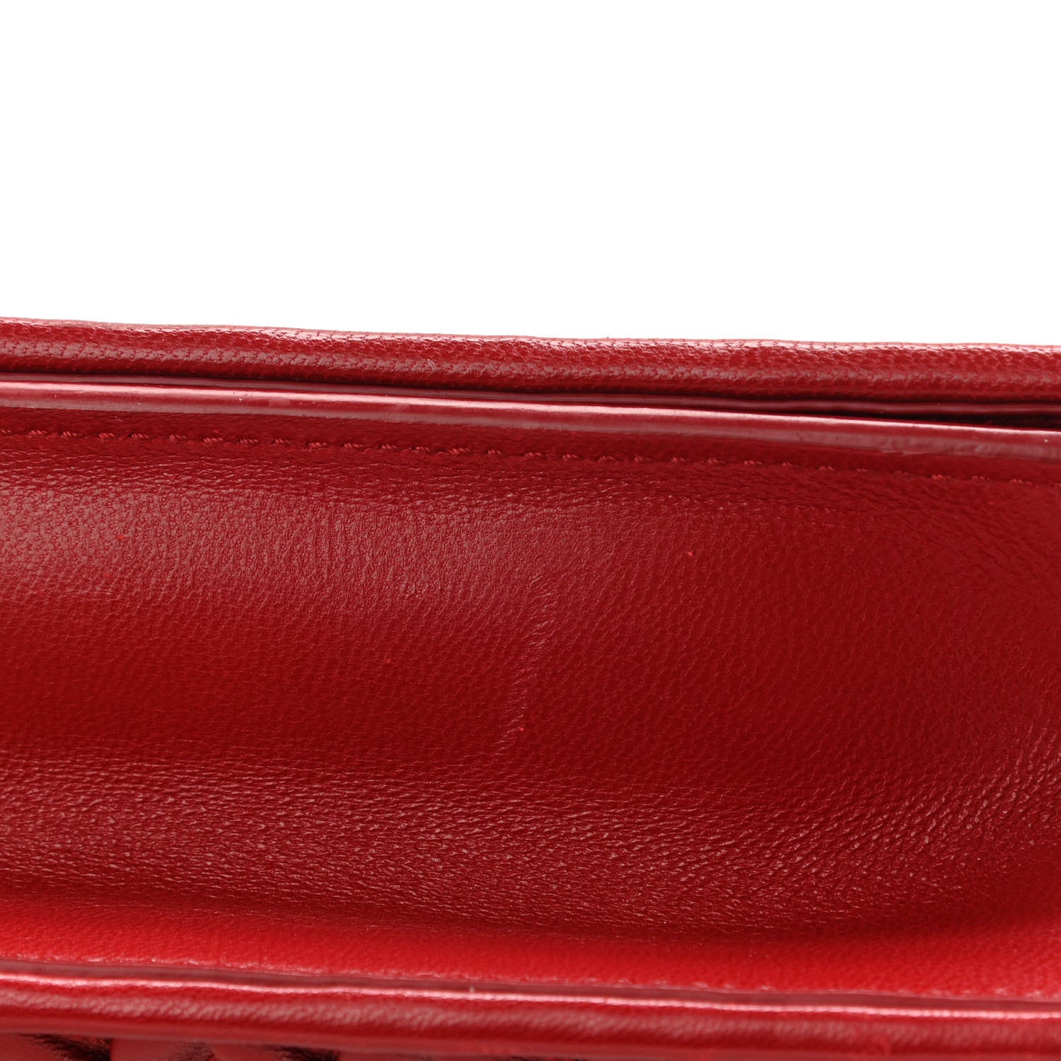 Miu Miu Nappa Matelasse Flap Clutch Red 10 of 12