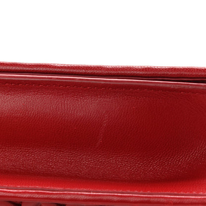Miu Miu Nappa Matelasse Flap Clutch Red 10 of 12