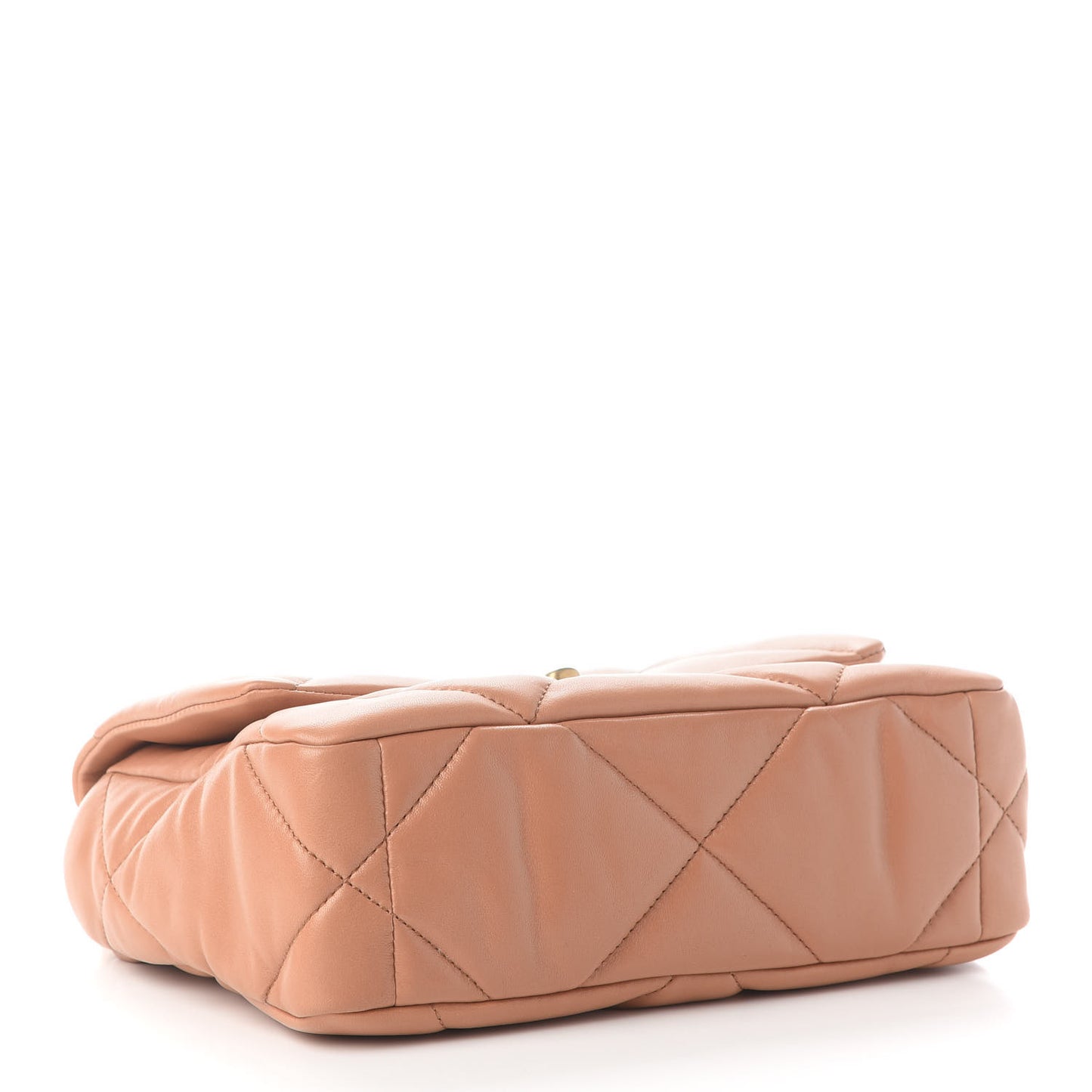 Lambskin Quilted Medium Chanel 19 Flap Brown
