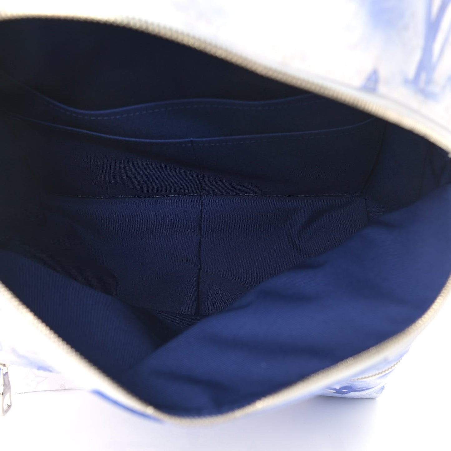 Monogram Watercolor Discovery Backpack Blue
