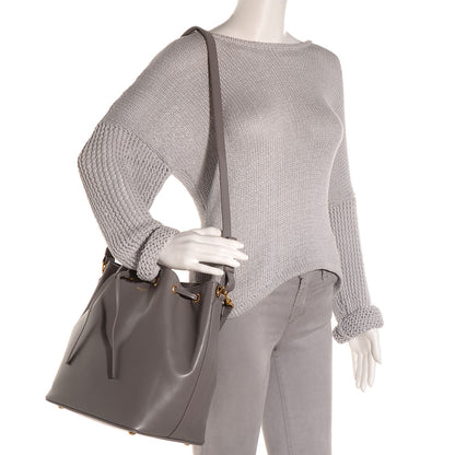 Saint Laurent Calfskin Medium Emmanuelle Bucket Bag Fog 2 of 8