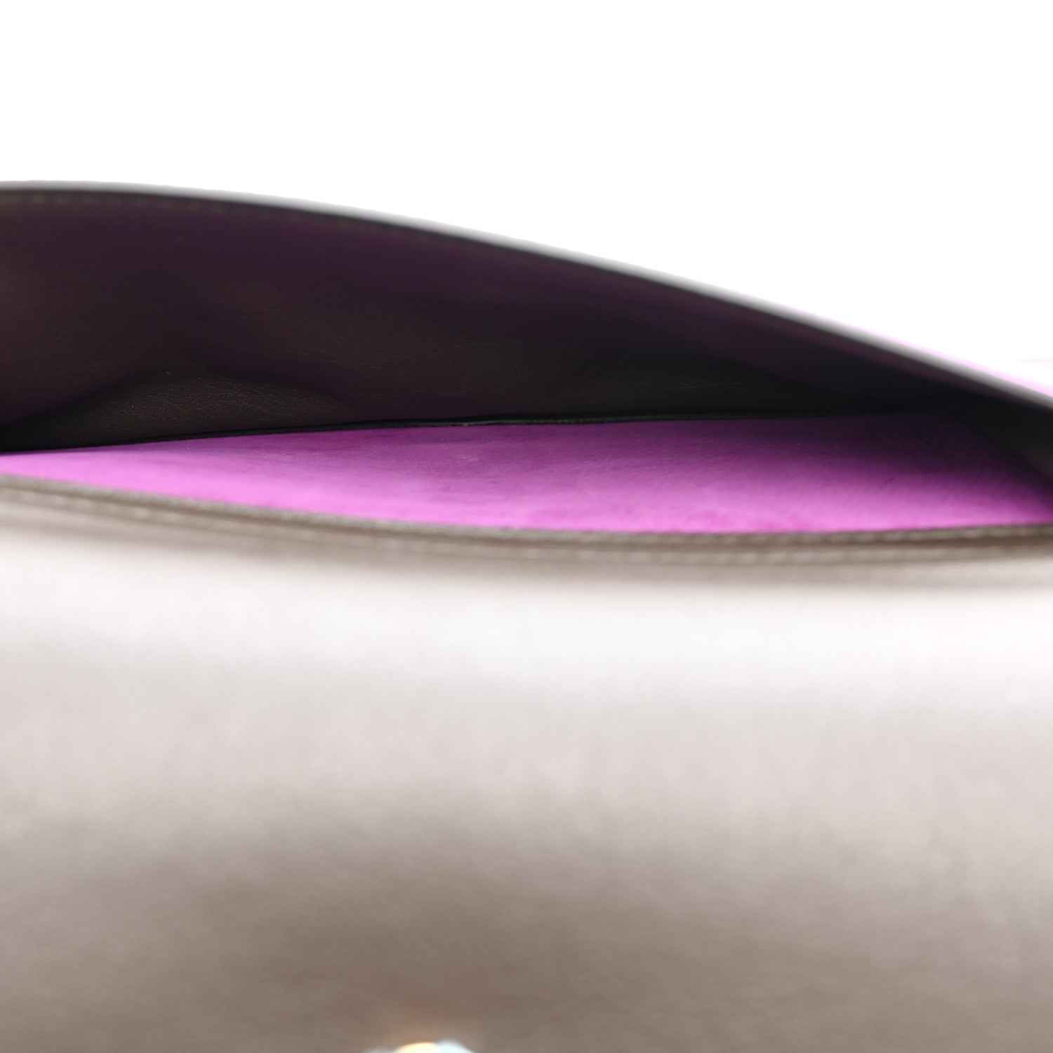 Salvatore Ferragamo Suede Ginevra Chain Bag Purple 1775505
