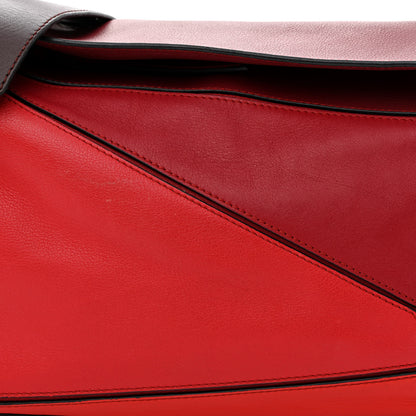 Loewe Calfskin Colorblock Medium Puzzle Bag Red 8 of 18