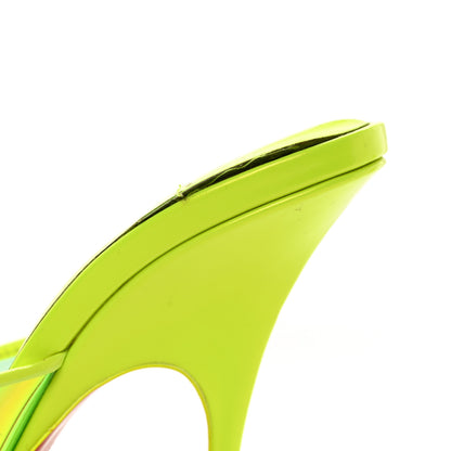 Christian Louboutin PVC Just Arch 100 Slide Sandals 36 Neon Yellow 13 of 18