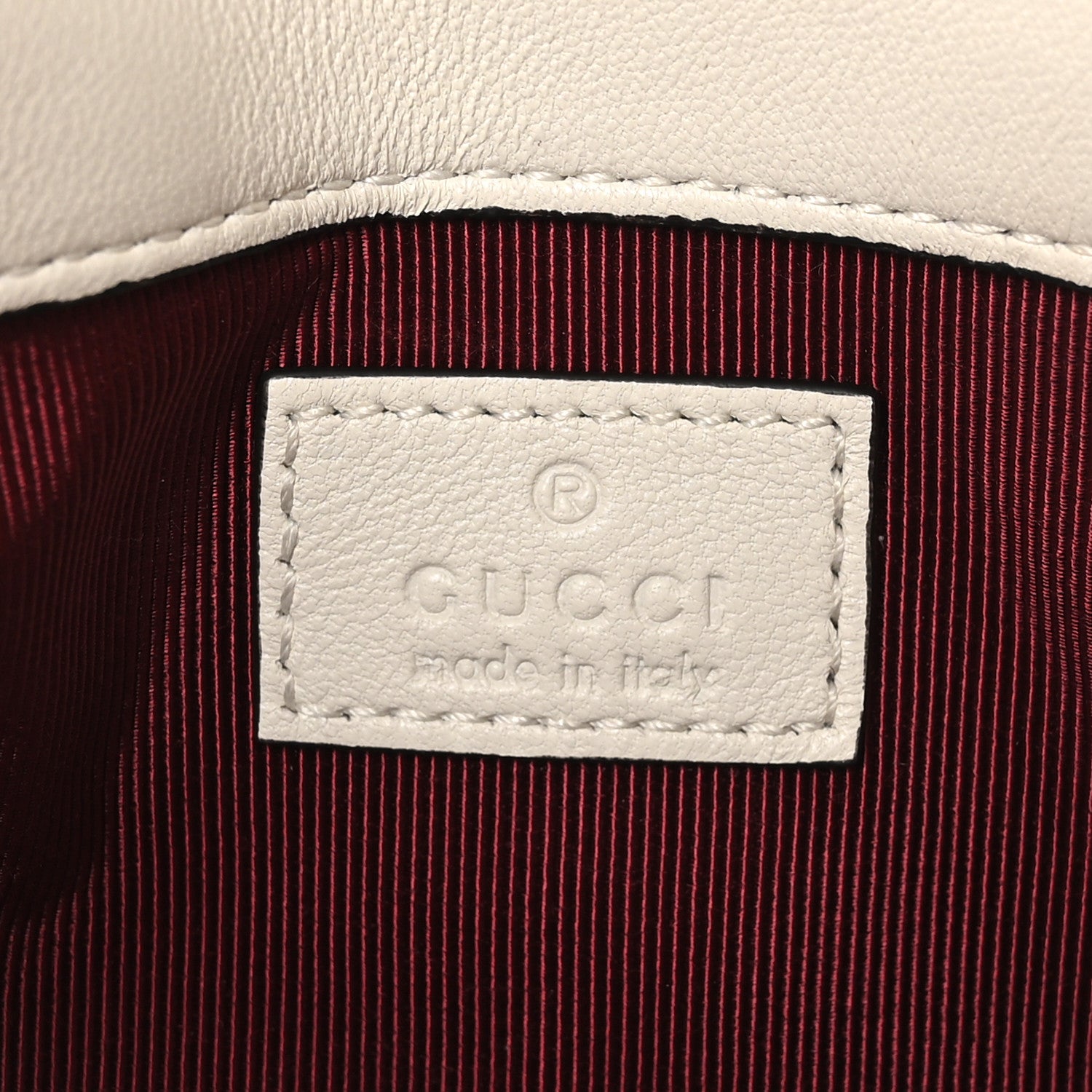 Gucci Lambskin Matelasse Mini GG Marmont Shoulder Bag White 6 of 10