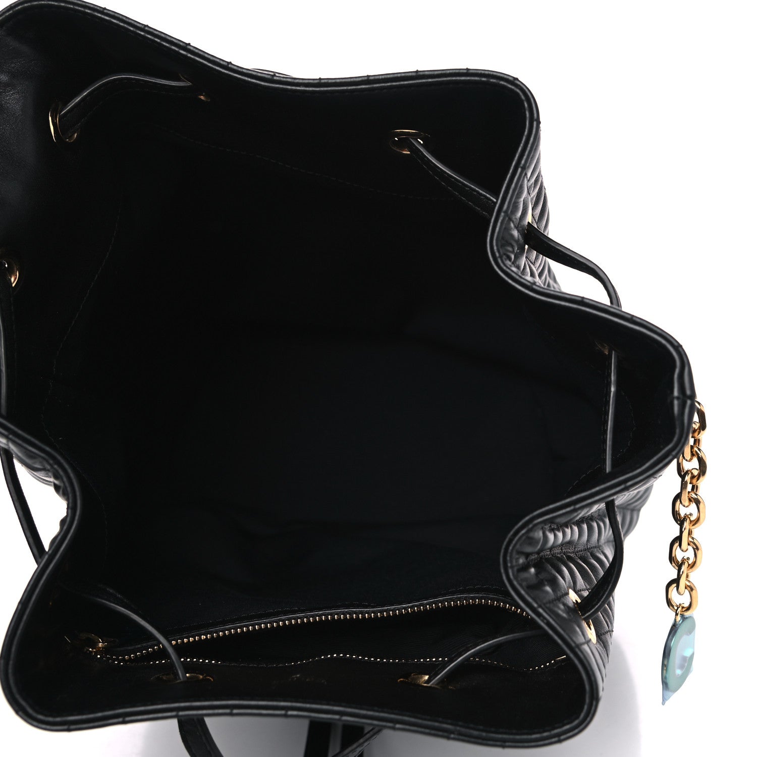 Celine Calfskin Quilted Small C Backpack Black 4 of 5