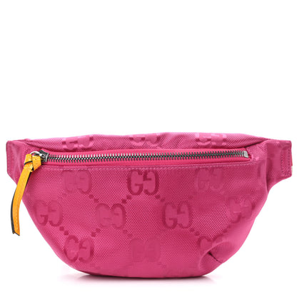 Gucci Econyl Nylon Monogram Web Off The Grid Childrens Belt Bag Pink 1 of 10