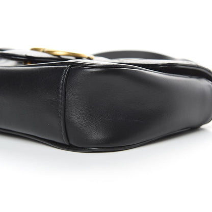 Gucci Calfskin Matelasse Mini GG Marmont Shoulder Bag Black 10 of 14